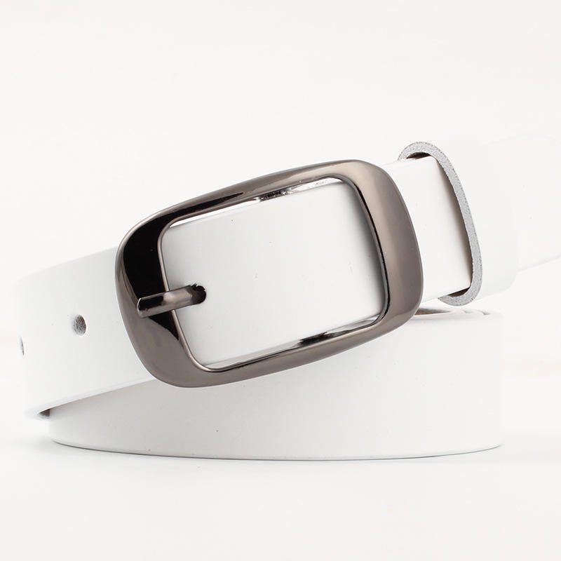 Тонкий кожаный женский ремень. Slim leather belt for women. - Image 5