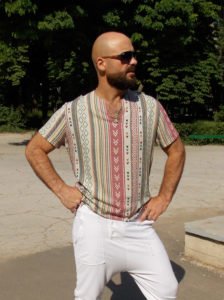 Мужская футболка с геометрическим рисунком мужские футболки