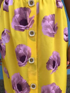 Yellow floral dress