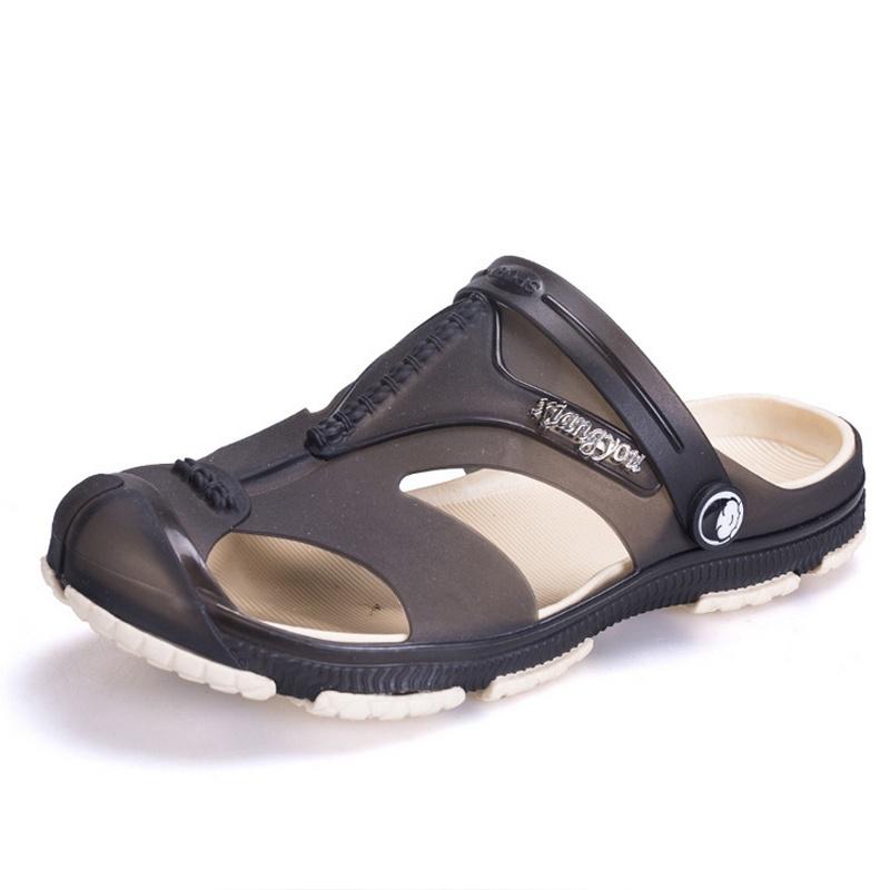 Мужская мода Тапочки квартиры,пляж сандалии Men's Fashion Crocs Sandals Slippers - Image 3