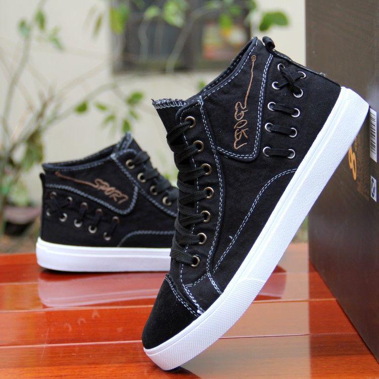 Летние Мужские Холст Спортивный Обувь Men's Canvas Shoes Breathable - Image 3