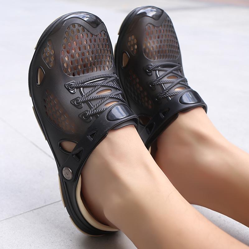 Обувь Сандалии и Тапочки Мужская Обувь Sandals for Men Shoes Hole and Slippers - Image 4