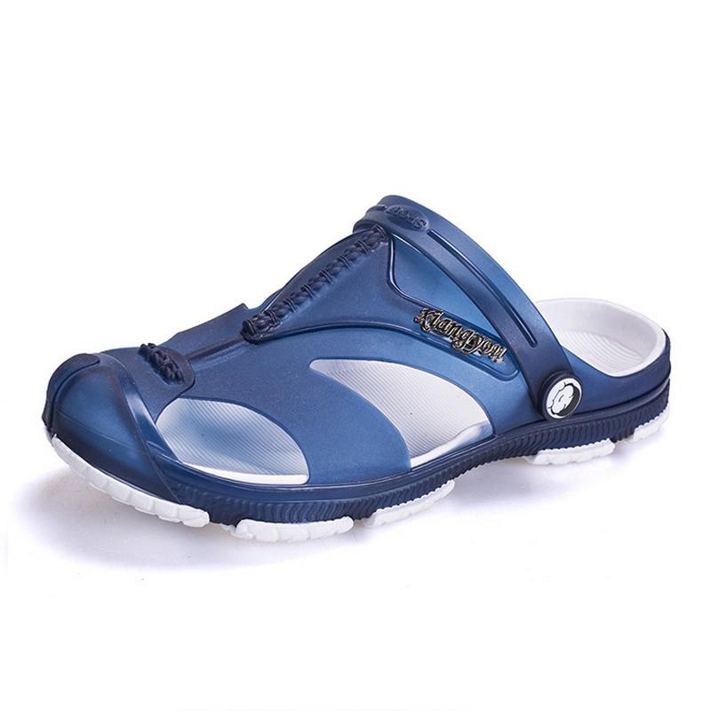Мужская мода Тапочки квартиры,пляж сандалии Men's Fashion Crocs Sandals Slippers - Image 5