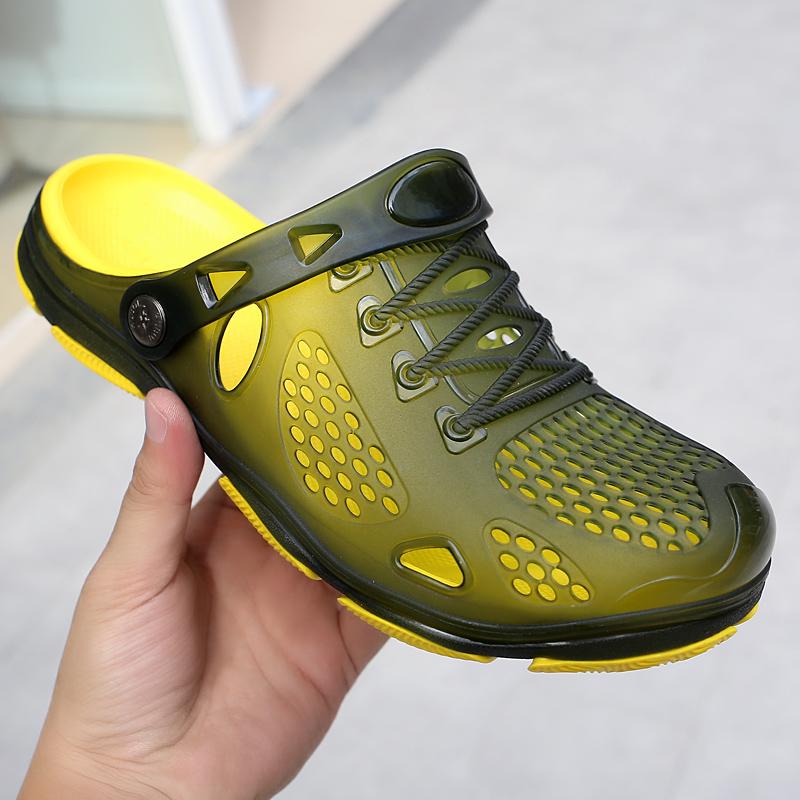 Обувь Сандалии и Тапочки Мужская Обувь Sandals for Men Shoes Hole and Slippers - Image 5