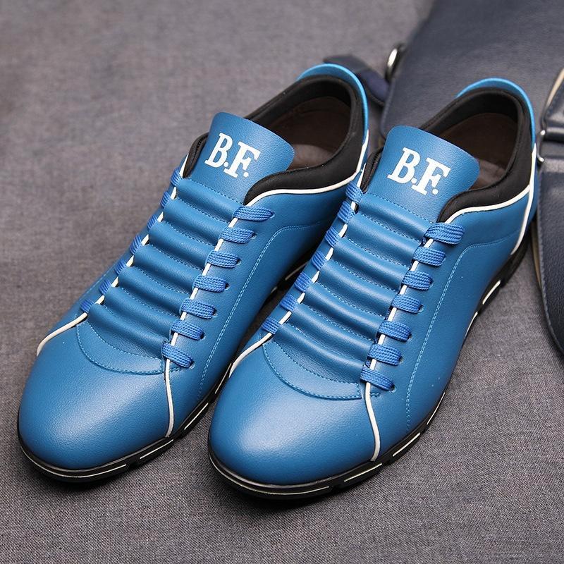 Кожаная Обувь Мужская Men's Casual Leather Shoes - Image 5