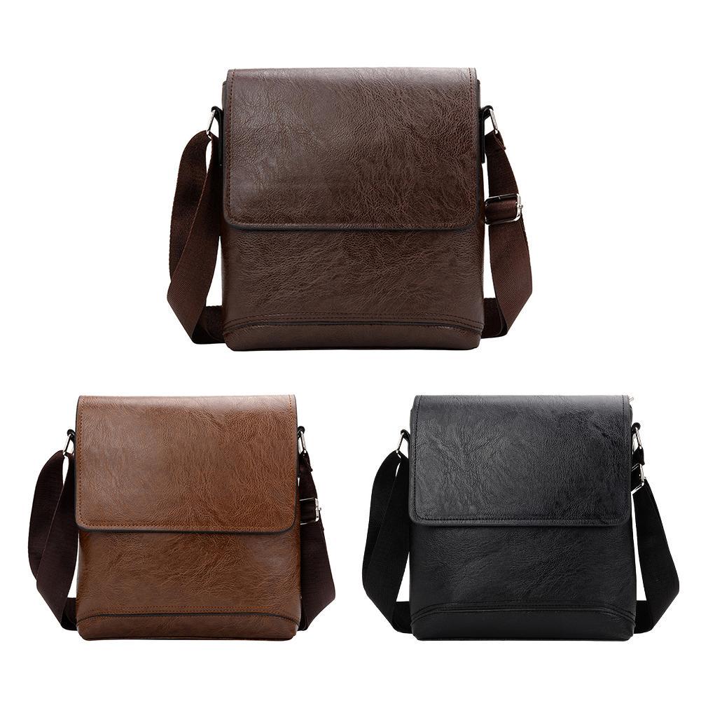 Сумки через плечо Сумки на плечо Casual Bag Men PU Leather Shoulder Flap Fashion - Image 7