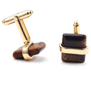 Square Cuff Links For Mens Wedding Suit Accessories Button Gold/Silver Cufflinks