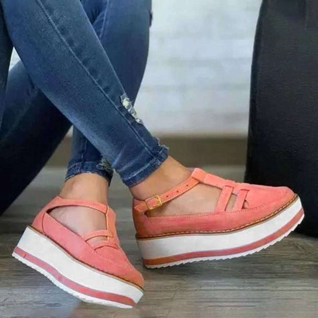 Босоножки Женские круглый Пряжка Clarks Sandals Women's Breathable - Image 3