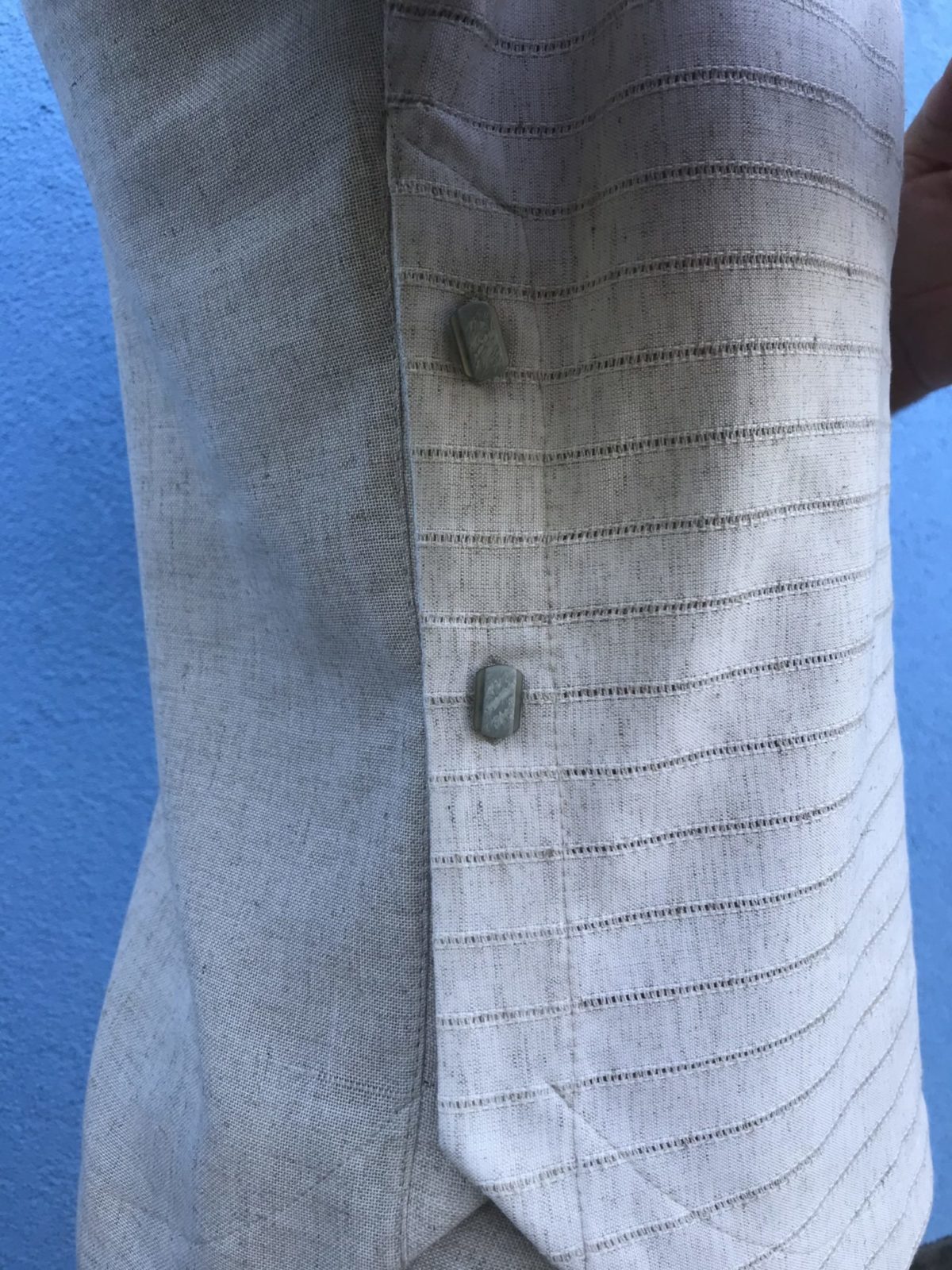 Костюм футболка и шорты T-shirt and shorts suit. Linen fabric - Image 3