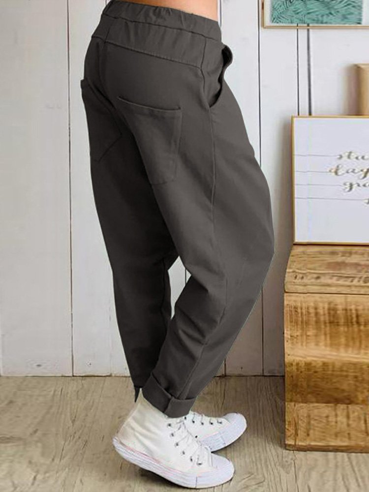 Женские повседневные гарем брюки Women's Casual Harem Pants - Image 6