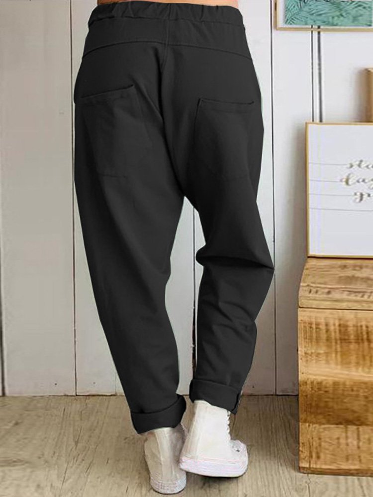 Женские повседневные гарем брюки Women's Casual Harem Pants - Image 4