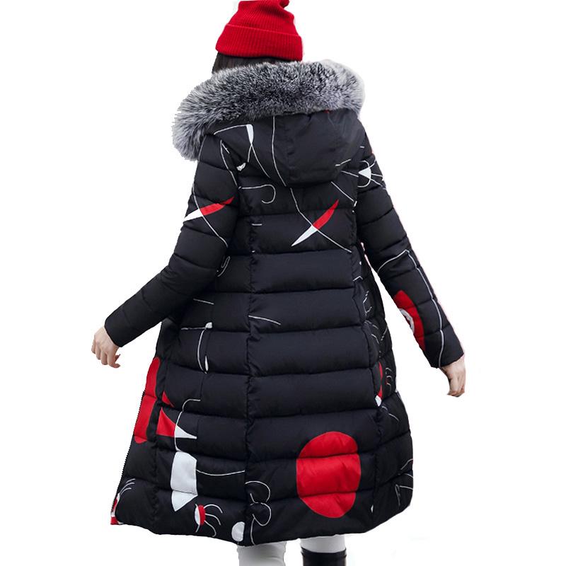 Winter Women Hooded Coat Fur Collar buy coat