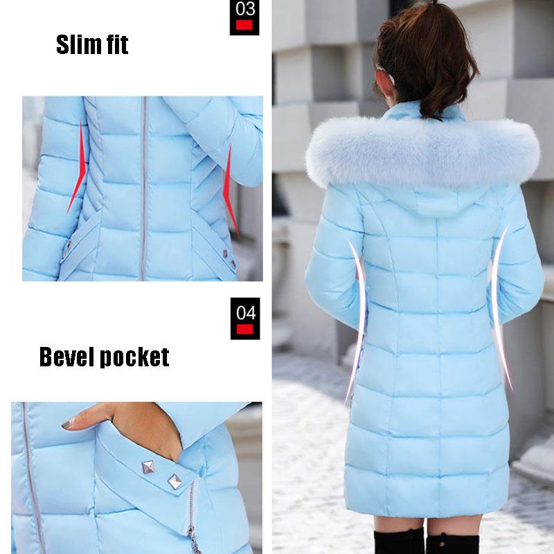 Женские зимние повседневные длинные пальто Women's Winter Casual Long Coats - Image 4