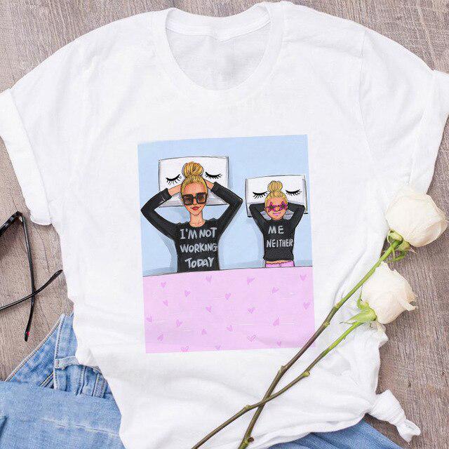 Летние женские футболки с супер мамой Summer Women's T Shirts Super Mom Fashion - Image 11