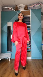 Radiant red ensemble